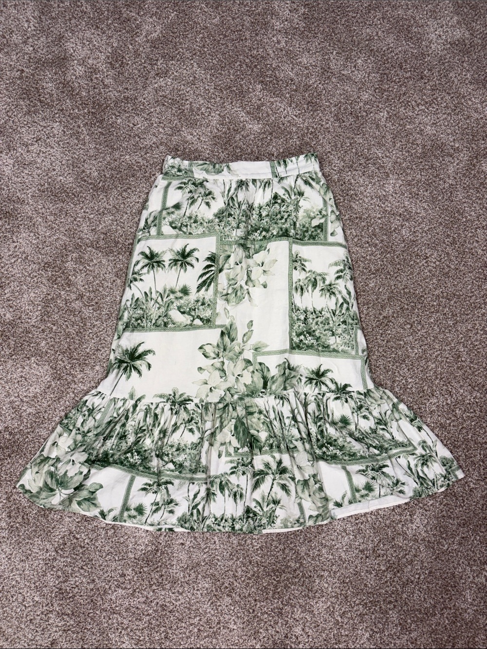 Rachel Zoe linen blend skirt size small